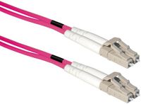 Goobay LC Duplex Optical Fiber Patch kabel - Multi Mode OM4 - paars / LSZH - 7 meter
