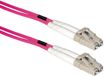 Goobay Câble de raccordement à fibre optique LC Duplex - Multi Mode OM4 - violet / LSZH - 7 mètres
