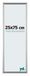 Your Decoration Cadre photo 25x75 cm Plastique Argent Bordeaux
