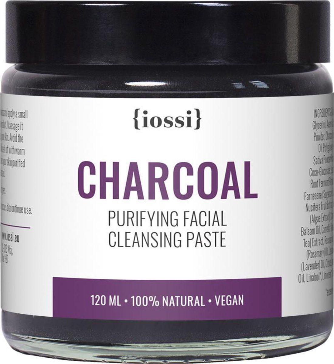IOSSI Charcoal - gezichtsreinigingspasta 120 ml