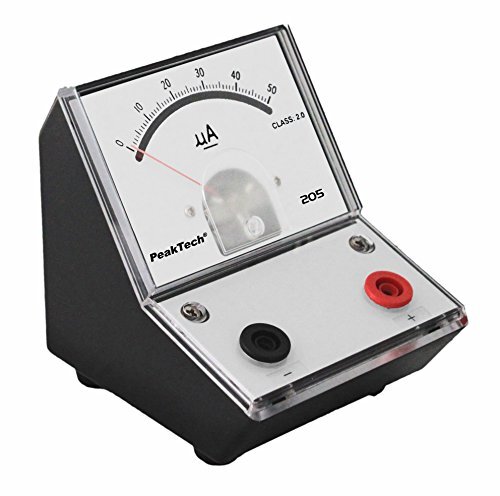 Peaktech P 205-01 stroommeter/ampèremeter analoog/meetapparaat met spiegelschaal 0 5 mA DC