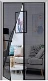 ZenithVibe Versterkte Vliegenscherm Magnetisch 70 x 215 cm - Zwart