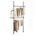 SoBuy FRG109-II porte-robe télescopique robuste réglable armoire à robes ouverte pour porte-manteau de chambre