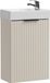 Meuble de salle de bain 40 cm avec lavabo – cachemire, finition mate