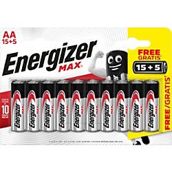 Energizer Batterijen Max AA 20 Stuks