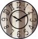 NeXtime Oxford – Grote Industrial Wandklok   – 50 cm – Metaal/Hout – Zwart – Stil