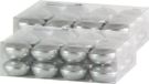 Trend Candles Drijfkaarsen - 48x - Zilver - 4,5 cm - 4 Branduren