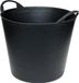 Talen Tools - Flexibele kuip - Met hendels - Kunststof - 38 liter - Zwart