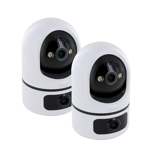 DiO Connected Home 2 x Dual Lens roterende binnencamera's - Dual Band 2 MP
