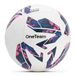 OneTeam Voetbal TB Match, maat 5, blauw, PU-coating, stabiele en duurzame vorm, flexibele voetbal met terugslagcontrole, 3D-print, duurzaam, uitstekende grip, ideaal voor professionals