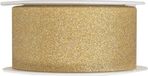 Santex 1x Hobby/decoratie gouden sierlinten met glitters 3 cm/30 mm x 5 meter - Kerst - Cadeaulinten satijnlinten/ribbons