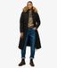 Superdry Arctic Longline Pufferjas Black Size: 42