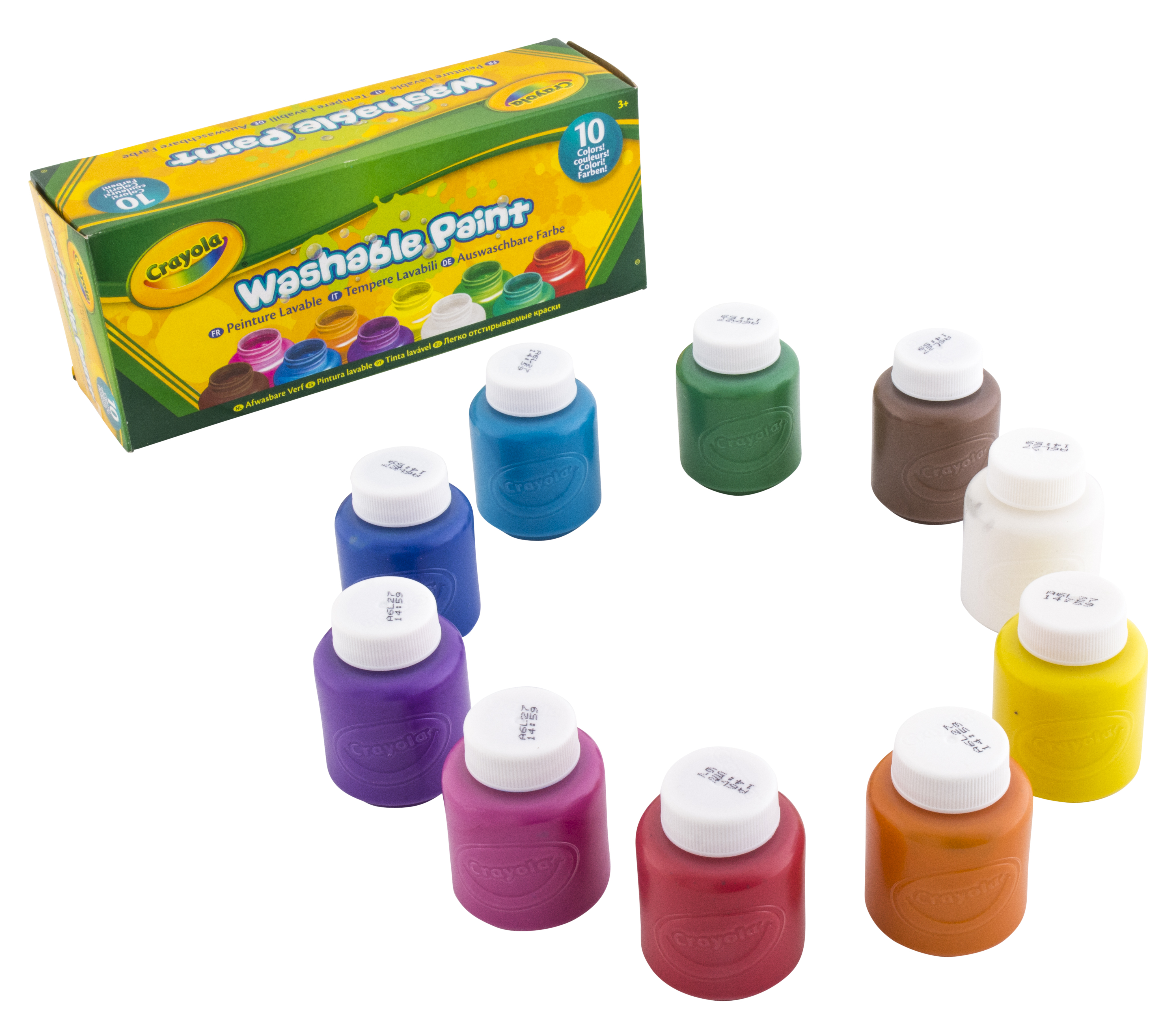 crayola 10 Potjes met afwasbare verf