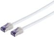 Câble patch S-Impuls Cat. 6A Flex S/FTP, blanc, 0,15m