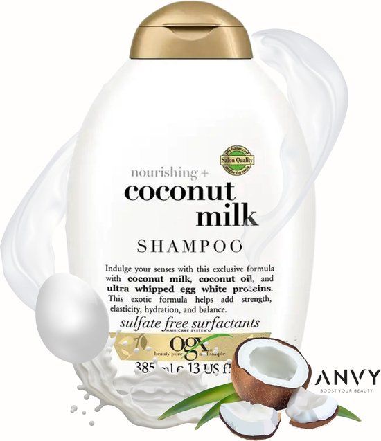 OGX Coconut Shampoo - 385 ml - For All Hair Types - Nourishing