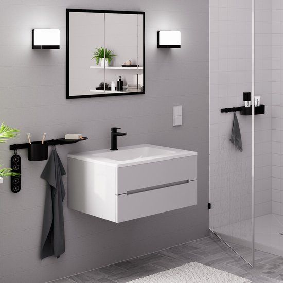Hansgrohe Logis wastafelkraan 110 fine z/afvoer m.zwart 71253670