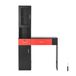 VEVOR Meuble de salon de coiffure murale pour coiffeur, ensemble de meubles de spa de beauté, avec 1 armoire de rangement, 3 compartiments, 2 tiroirs (un verrouillable) pour outils, noir et rouge