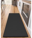 Tapis de cuisine - Tapis anti-fatigue - 44 x 150 cm - 10 mm - Noir