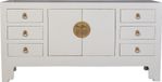 Fine Asianliving Chinese TV Kast Moonshine Greige - Orientique Collectie B121xD37xH61cm Meubles Chinois Armoire Orientale