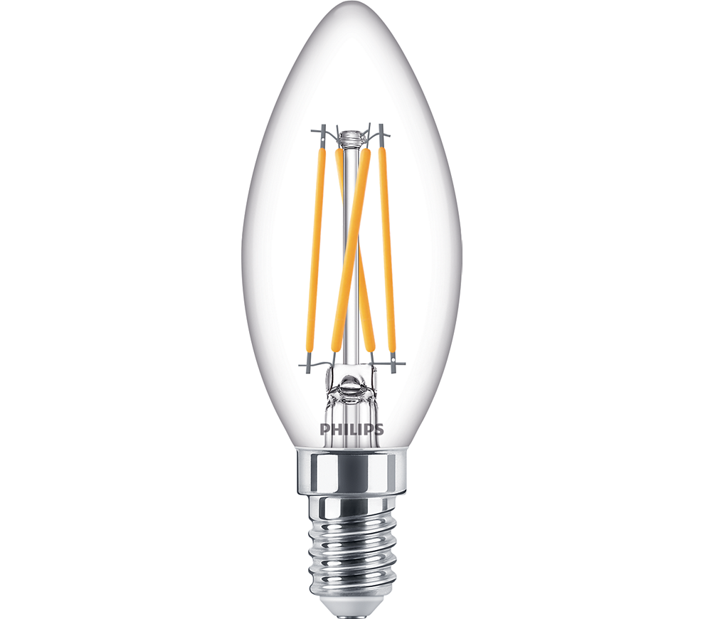 Philips Classic LEDcandle E14 4.5W - 40W Equivalent - 470lm - Dimmable