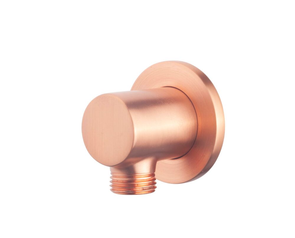 Wiesbaden Luxe wanduitlaat 1/2" geborsteld koper