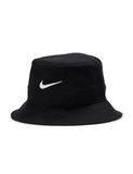 Nike Swoosh Bucket Hoed Fb5382-010 Zwart-wit Maat M