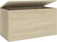 vidaXL Opbergkist - 84x42x46 cm - Bewerkt Hout - Sonoma Eikenkleurig