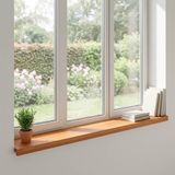vidaXL - Raamprofielen - 2 stuks - Lichtbruin - 140 x 30 x 2 cm