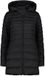 CMP Dunne met capuchon lange damesjas Snaps Zwart Polyester XXS