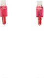 AutoStyle T-5 LED Instrumentenlamp 12V Rood, set van 2