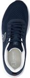 Rieker U4101-14 Lage sneakers voor heren, textiel, blauw, maat 44
