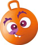 Summer Play Skippybal met Smile / Emoticon - oranje - 50 cm