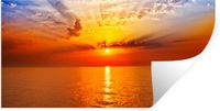 StickerSnake Muursticker Zonsondergang Zee 40x20cm