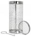 Panier à grill en acier inoxydable 20 cm, set de 6 pièces – panier à grill roulable avec couvercle, maille fine pour légumes, frites et poisson, lavable au lave-vaisselle