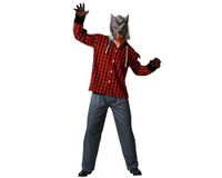 Atosa Wolfskostuum voor Adultes, heren, wolf, horrorkostuums voor Halloween, carnaval, themafeesten, inclusief shirt, broek, comfortabel, grappig en origineel, XL