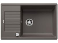 BLANCO ZIA XL 6 S Compact | Granieten spoelbak van Silgraniet vulkaangrijs | 78 x 50 x 20,2 cm, voor 60 cm brede onderkasten, onderhoudsvriendelijk, grote wastafel, omkeerbaar