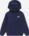 NIKE K NSW CLUB FLC HDY LBR Unisex Sporttrui - Navy - Wit - Maat M