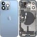 Apple iPhone 13 Pro Battery Cover, with Mid Frame, Complete Parts, Blue (Sierra Blue), Premium Swap