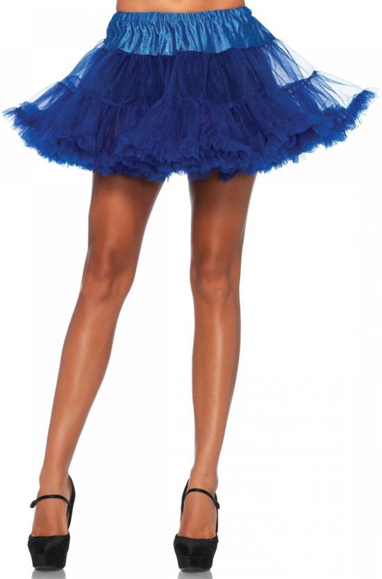 Leg Avenue Basic gelaagde tule petticoat donkerblauw - Kostuum Party - One size