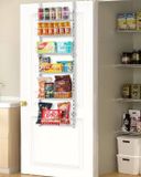 VEVOR Pantry Organizer Muurbevestigde 6-Laags Kruidenrekken Witte Keuken
