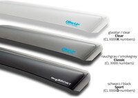 ClimAir Zijwindschermen Dark passend voor Renault Master 2003-2010