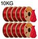 PLA Filament imprimante 3D - PLA Standard - Diamètre 1,75 mm - Bobine de 10 kg - Faible retrait - Convient aux imprimantes 3D FDM et stylos 3D - Rouge (Chine)