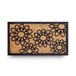 LifeChic Deurmat Spider met kokosvezels, vuilafstotend tapijt voor de entree, rechthoekig, 40 x 70 cm, onderkant van antislip rubber, bloemenprint