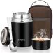 ZWOOS Thermos Voedselcontainer met Lepel - Vacuüm Geïsoleerde Thermosbeker Van Roestvrij Staal - Lekvrije - 12 Uur Warm - 12 Uur Koud - Voedsel Container voor Soep - Noodles - Babyvoeding - Yoghurt - 800ml