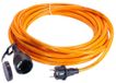 as - Schwabe Verlengkabel 5 m H07BQ-F 3G2,5 extérieur 230 V 16 A, fiche 2P+T | orange - IP44