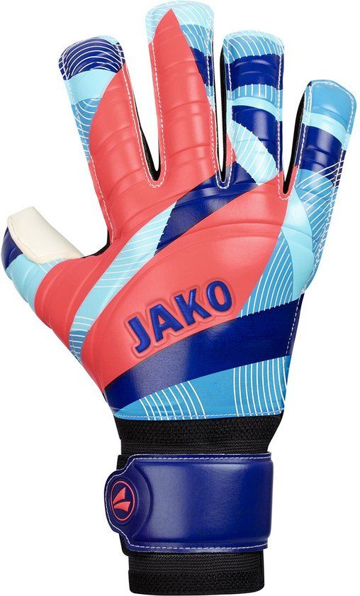 Jako River Basic Rc Protection Keepershandschoenen - Navy / Hemelsblauw / Koraal | Maat: 12