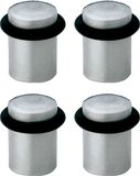 AMIG Deurstopper/deurbuffer - 4x - D20mm - inclusief schroeven - mat rvs