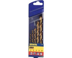 IRWIN HSS Titanium borenset 5-delig - 4/5/6/8/10 mm - 10502604