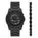 Armani Exchange Heren Horloge geschenkset - Zwart