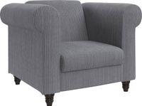 Notio Living Felix II Chaise longue en tissu gris